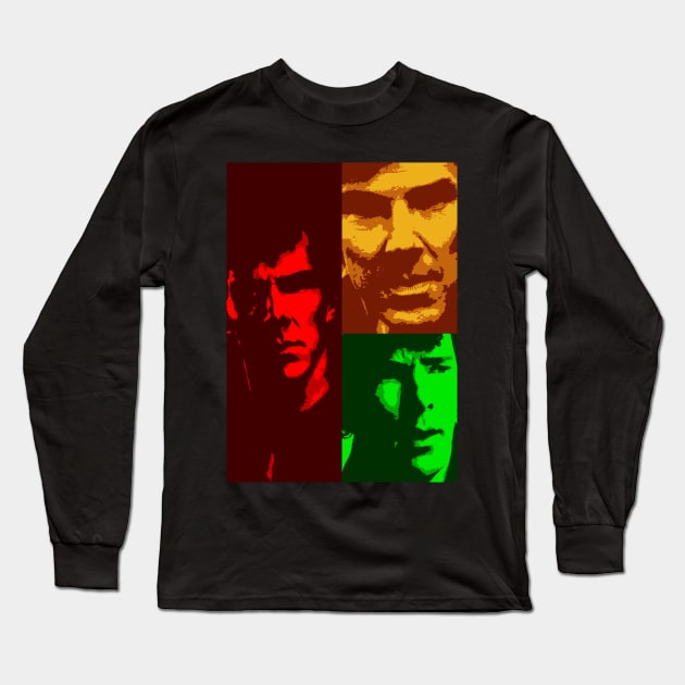 Benedict Cumberbatch (pop art) Long Sleeve T-Shirt by d1a2n3i4l5